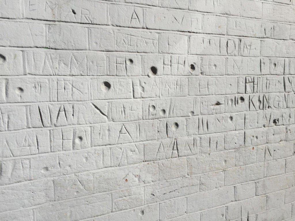 Side wall August 2015, photo by Simon Middleton