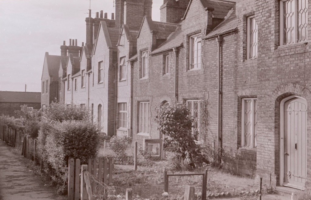 Rear view of Railway Cottages, date unknown