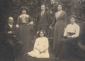 Drake family in tea garden 