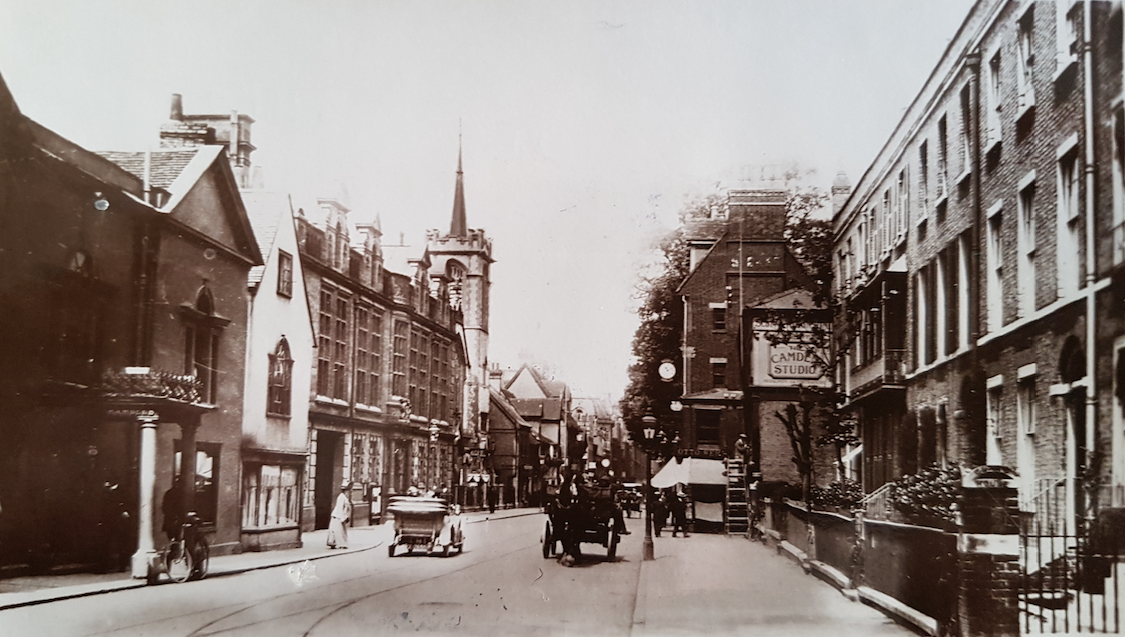 Regent Street and St Andrew's Street join, looking north