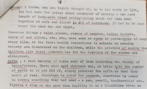 Superstition / Folklore